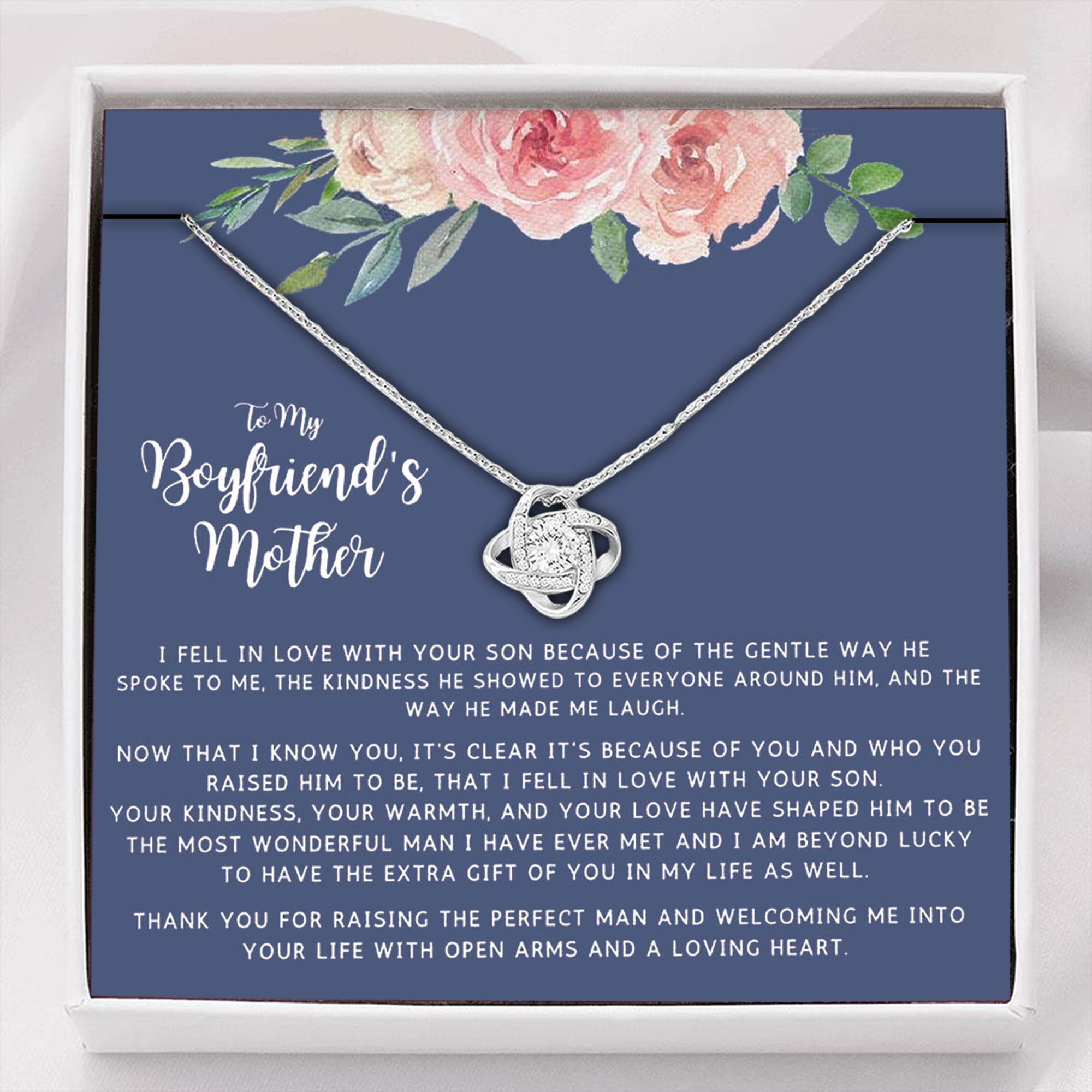 Mom Necklace, Mother-in-law Necklace, To My Boyfriend's Mom Gifts