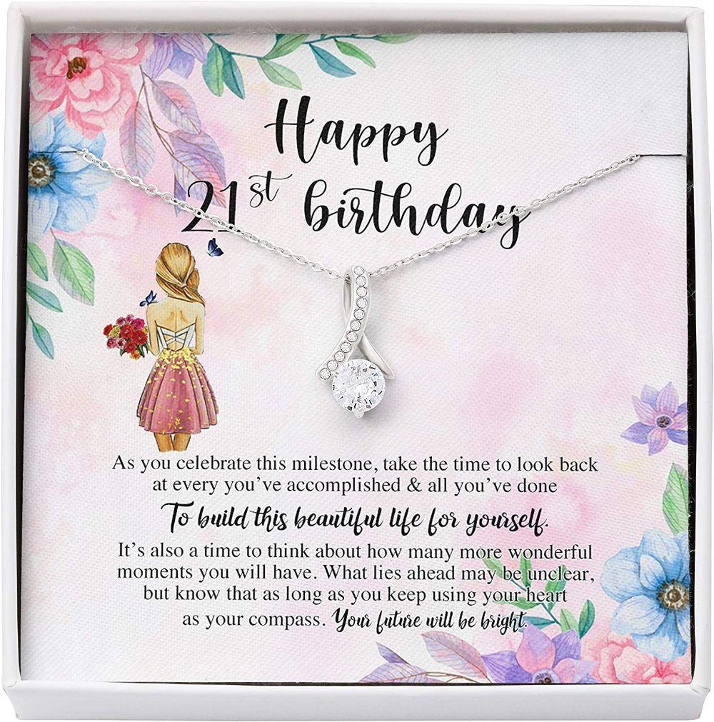 Daughter Necklace, Happy 21st Birthday Necklace, Mom / Dad Gifts ...